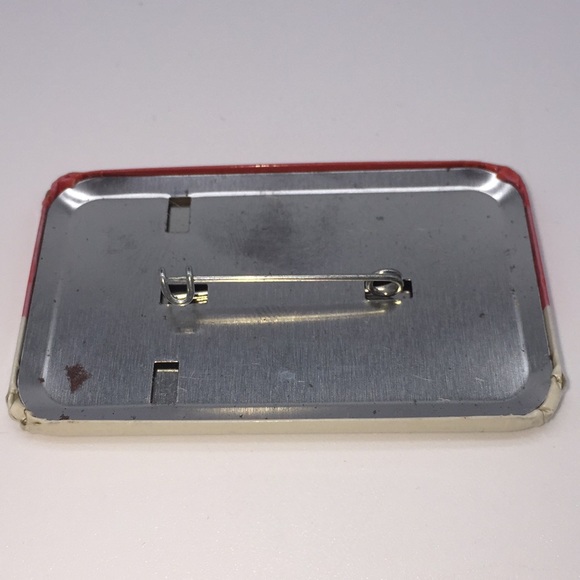 Allan Rock Liberal Pinback Voting Campaign Advertising Promo Canada Flag Vintage - Picture 2 of 6